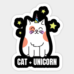 Cat + Unicorn Sticker